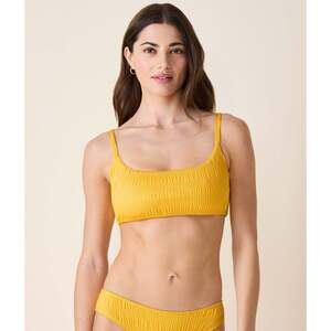 Andie The Maui Bikini Top - Smocked - Sunstruck Size MSUNSTRUCK / M